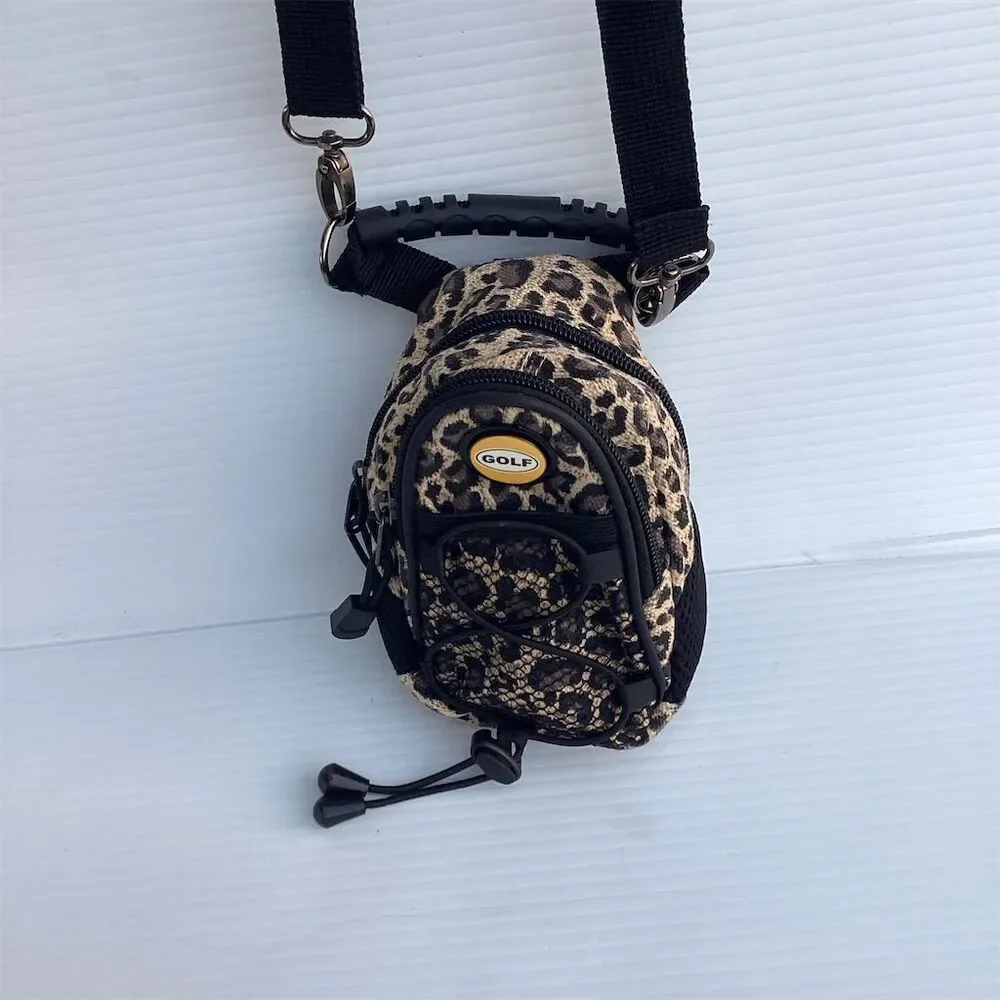 Leopard Print Mini Daypack Backpack Unisex Casual Adjustable Straps - Picture 5 of 10